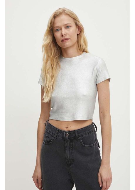 Answear lab tricou femei culoarea argintiu