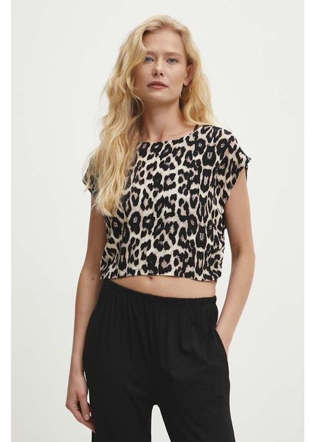 Answear lab tricou femei culoarea maro