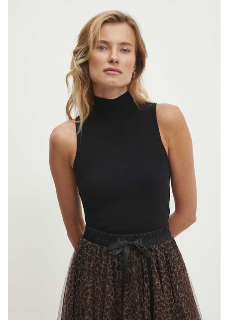 Answear lab tricou femei culoarea negru cu turtleneck