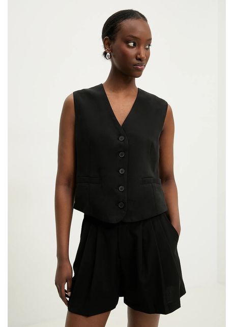 Answear lab vesta culoarea negru un singur rand de nasturi