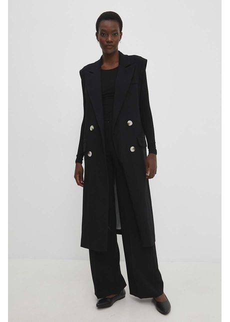 Answear lab vesta femei culoarea negru de tranzitie