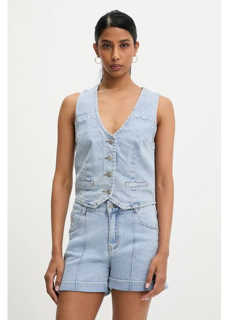 Answear lab vesta jeans un singur rand de nasturi