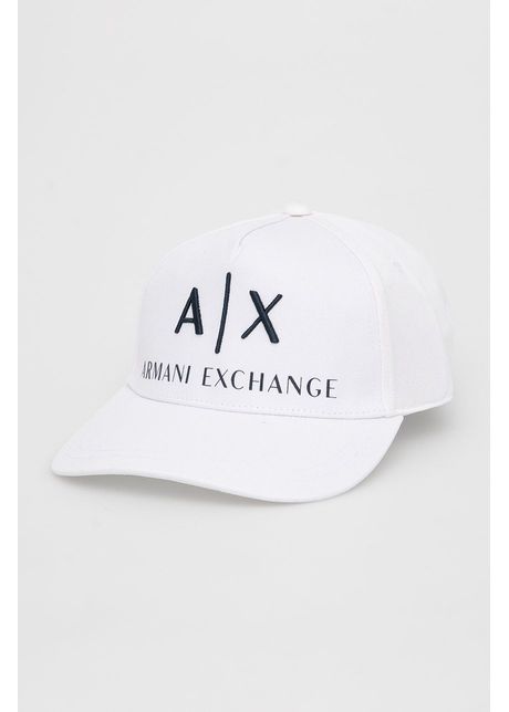 Armani exchange apc culoarea alb cu imprimeu