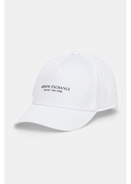Armani Exchange șapcă de baseball din bumbac culoarea alb, XM001694 AF15502