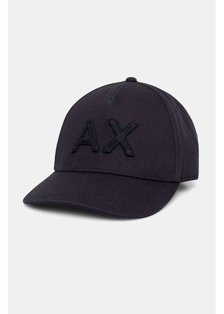 Armani exchange apc de baseball din bumbac culoarea albastru marin neted 954213 4f112