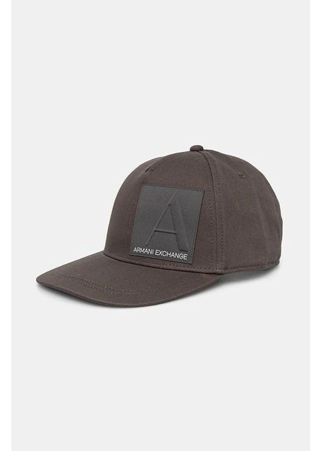 Armani exchange apc de baseball din bumbac culoarea gri cu imprimeu 954215 4f114