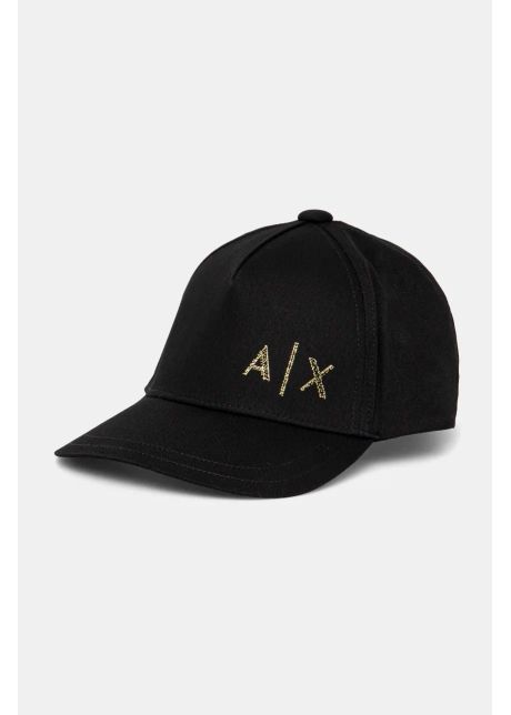Armani exchange apc de baseball din bumbac culoarea negru cu imprimeu xm000282 af12102