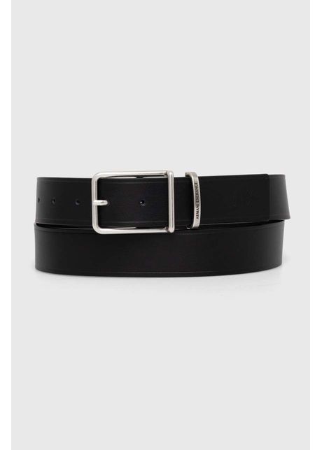 Armani exchange curea de piele barbati culoarea negru 951412 4f893