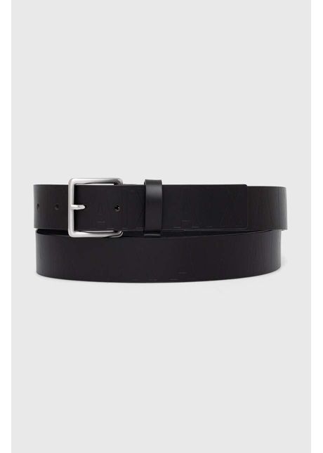 Armani exchange curea de piele barbati culoarea negru 951415 4f896
