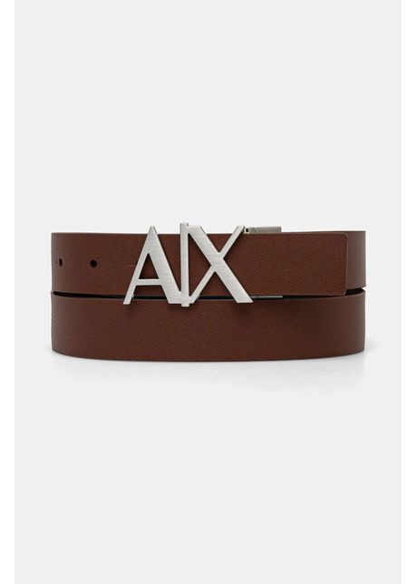 Armani exchange curea de piele cu doua fete barbati culoarea negru 951017 cc505