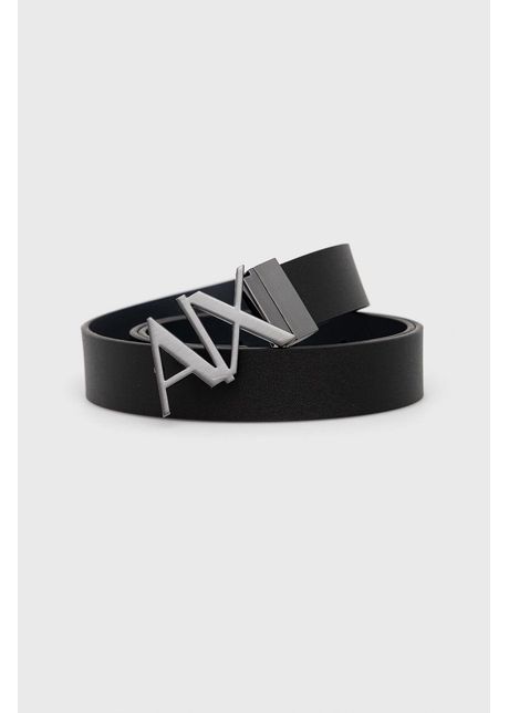 Armani exchange curea de piele cu doua fete barbati culoarea negru 951017 cc505