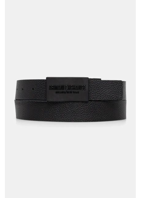 Armani exchange curea de piele cu doua fete barbati culoarea negru xm000289 af12120