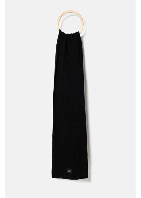 Armani exchange esarfa din amestec de lana culoarea negru neted xm000116 af10135