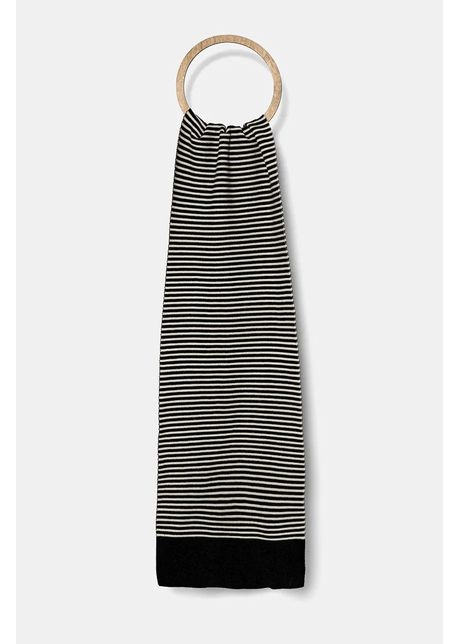 Armani exchange fular femei culoarea negru modelator 944612 4f303