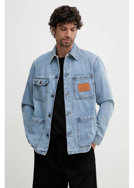 Armani exchange geaca de blugi din bumbac de tranzitie xm000382 af13367