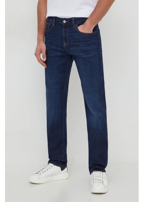 Armani exchange jeansi barbati culoarea albastru marin