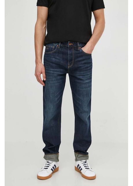 Armani exchange jeansi barbati culoarea albastru marin 3dzj13 z1uyz