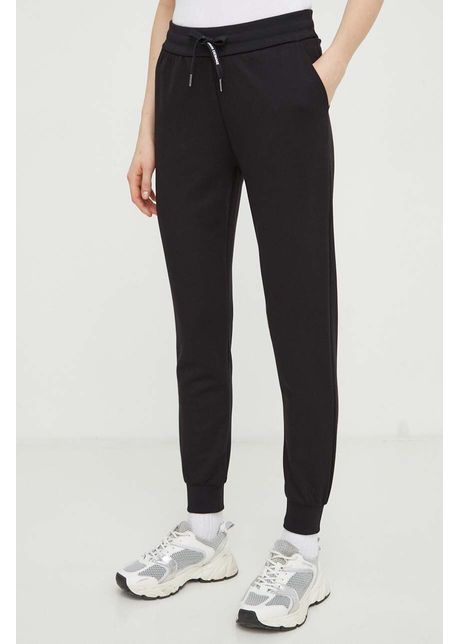 Armani exchange pantaloni de trening culoarea negru neted
