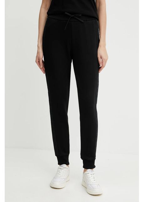 Armani exchange pantaloni de trening din bumbac culoarea negru cu imprimeu xw000503 af12804