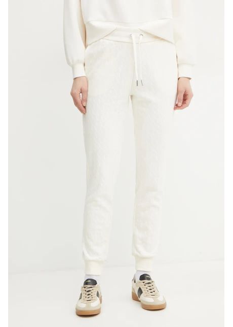 Armani exchange pantaloni de trening femei culoarea bej modelator 8nyplg yje5z