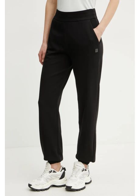 Armani exchange pantaloni de trening femei culoarea negru neted xw000089 af10172