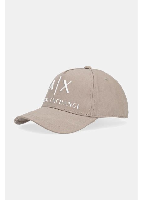 Armani exchange sapca culoarea verde cu imprimeu