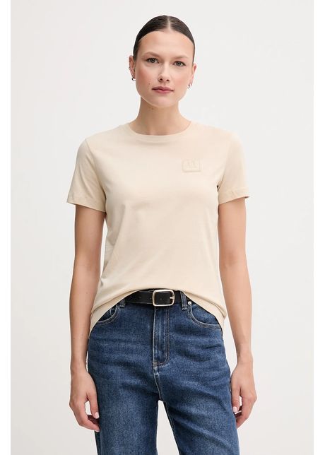 Armani exchange tricou din bumbac culoarea bej xw000831 af10356