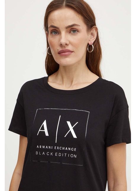 Armani exchange tricou din bumbac femei culoarea negru xw000063 af10359