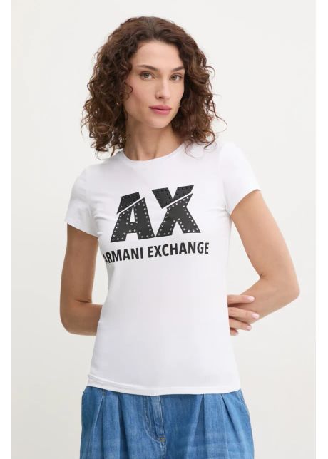 Armani exchange tricou femei culoarea alb 8nyt86 y8c7z