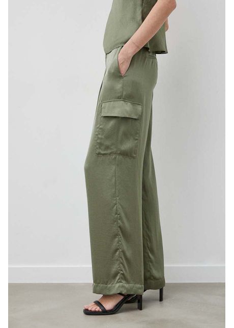 Ba sh pantaloni cary femei culoarea verde drept high waist 1e24cary