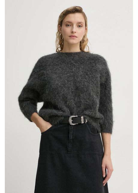 Ba sh pulover de lana femei culoarea gri