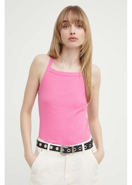 Ba sh top din bumbac carmen culoarea roz 1e24carm