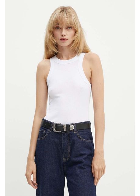 Ba sh top din bumbac culoarea alb 1h23cynd