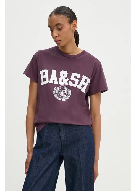 Ba sh tricou din bumbac femei culoarea violet 1h24ioni