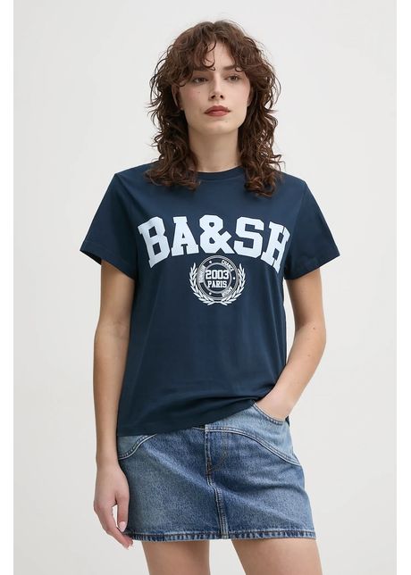 Ba sh tricou din bumbac ioni culoarea bleumarin 1e25ioni