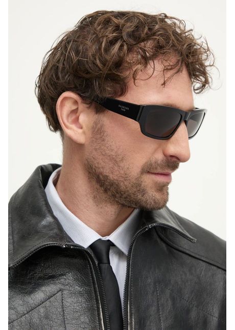 Balenciaga ochelari de soare barbati culoarea negru bb0366s