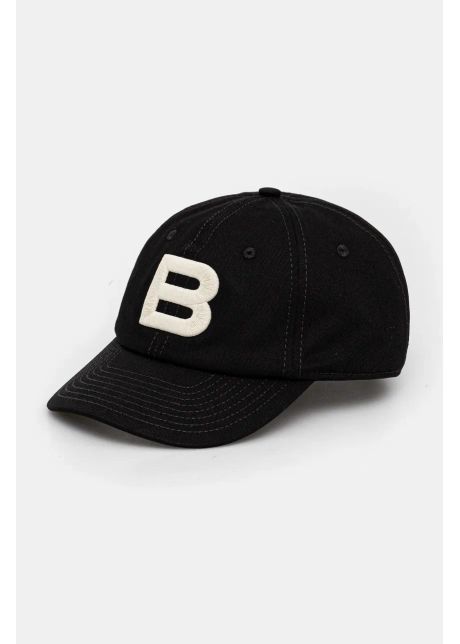 Bally apc de baseball din bumbac culoarea negru cu imprimeu mha032