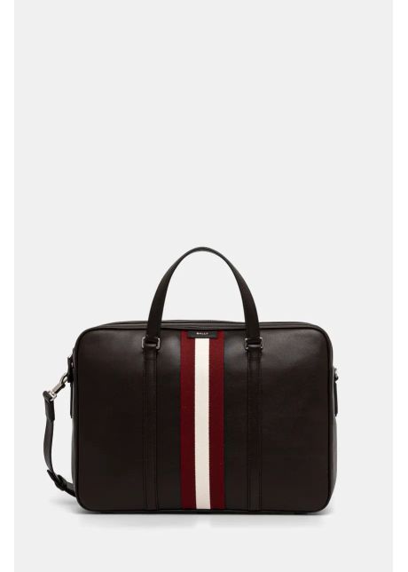 Bally geanta de piele culoarea maro mab01l