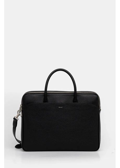 Bally geanta de piele culoarea negru mab01s