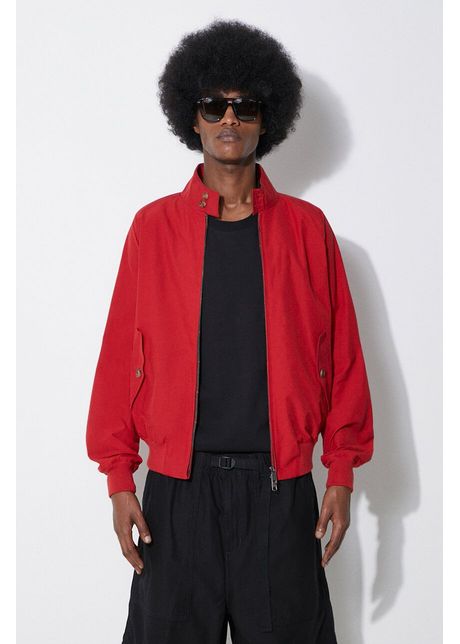 Baracuta geaca bomber g9 cloth barbati culoarea rosu de tranzitie brcps0001