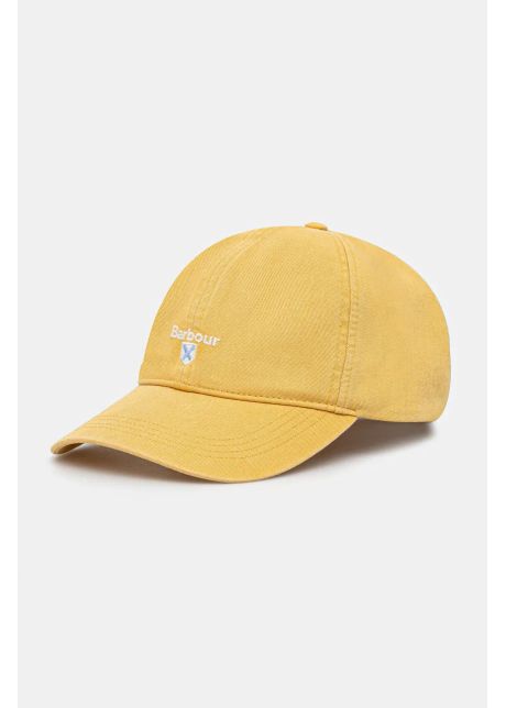 Barbour apc de baseball din bumbac sports caps culoarea galben cu imprimeu mha0274
