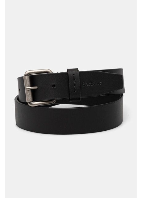 Barbour curea de piele barbati culoarea negru mac0470