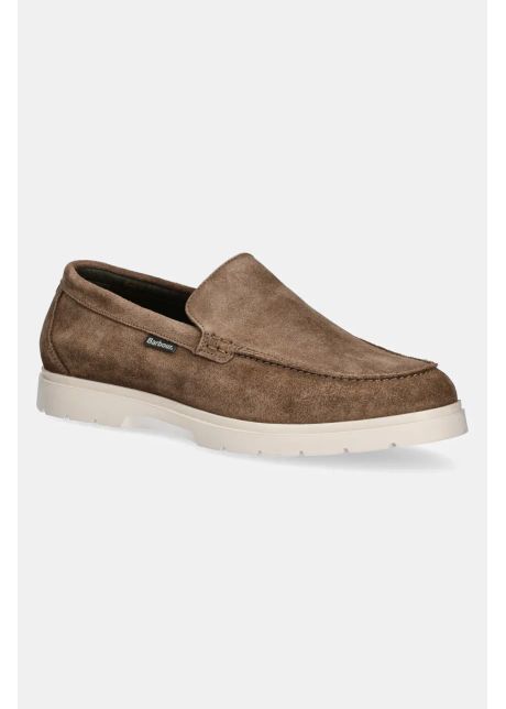 Barbour mocasini din piele ntoars carty b rba i culoarea maro mfo0797be31