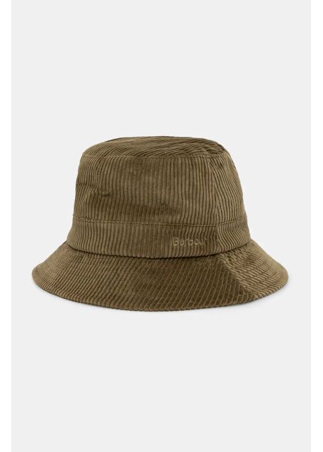 Barbour palarie din velur culoarea verde bumbac mha0862