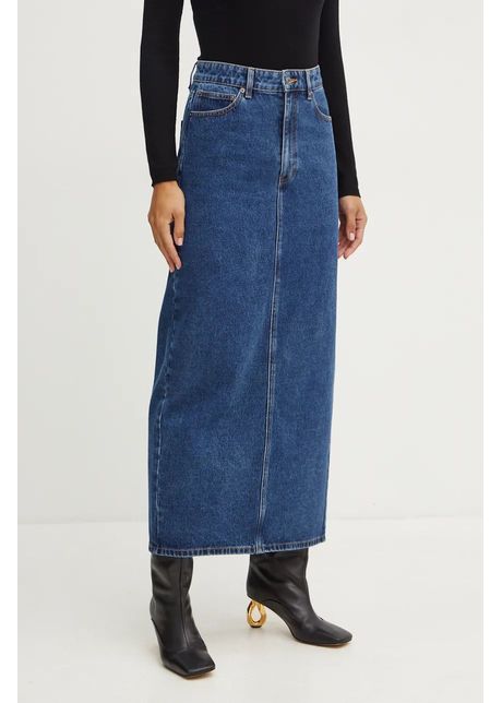 Bardot fust din denim evianna maxi dreapt 91371sb1