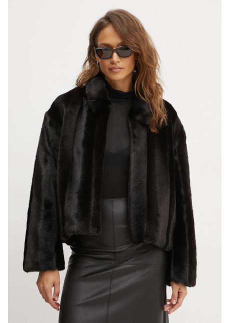 Bardot geaca sylvie femei culoarea negru de tranzitie oversize 59474jb2