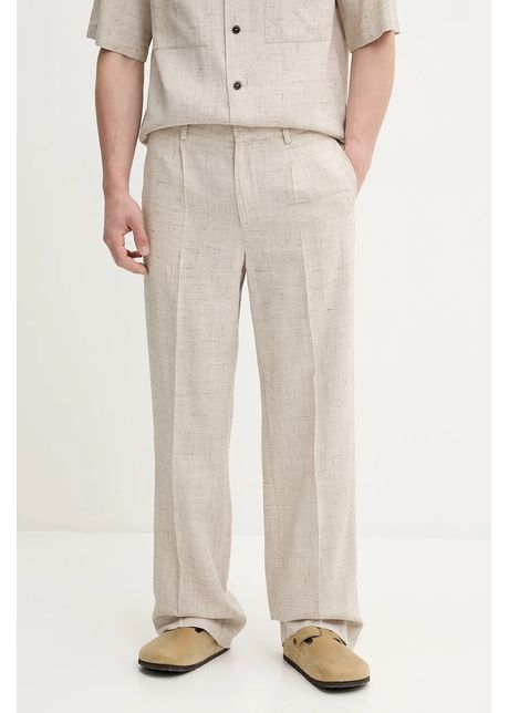 Barena venezia pantaloni camicia mola culoarea bej drept pau5118 4150