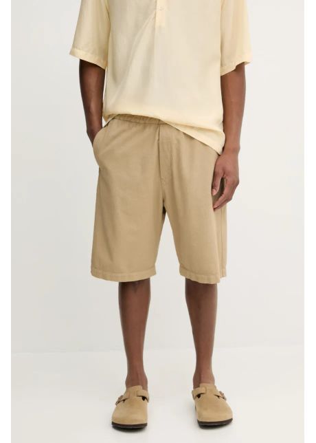 Barena venezia pantaloni scurti din bumbac camicia mola barbati culoarea verde pau5096 2763