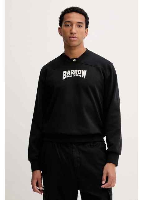 Barrow hanorac de bumbac culoarea negru, cu glugă, cu imprimeu, F5BWUASW042