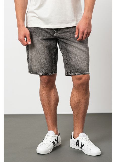 Bermude de denim cu talie medie